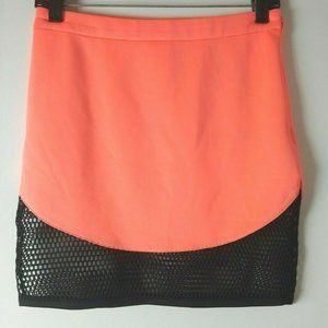Rehab mesh trim stretchy mini skirt nwt